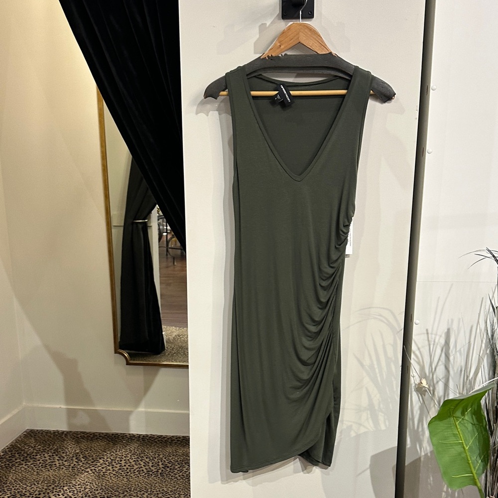 Fifteen Twenty Asymmetrical Olive Dress